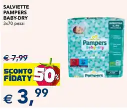 Esselunga Salviette pampers baby-dry offerta