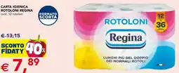 Esselunga Carta igienica ROTOLONI REGINA offerta