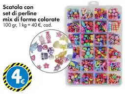 Tedi Scatola con set di perline mix di forme colorate offerta