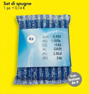 Tedi Set di spugne offerta