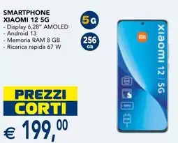 Esselunga SMARTPHONE XIAOMI 12 5G offerta