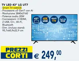 Esselunga TV LED 43" LG UT7 offerta