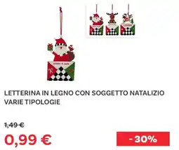 Max Factory Letterina in legno con soggetto natalizio offerta