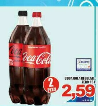 Sacoph Coca cola zero offerta