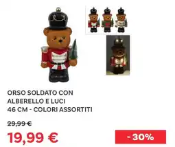 Max Factory Orso soldato con alberello e luci offerta