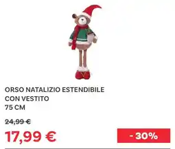 Max Factory Orso natalizio estendibile con vestito offerta