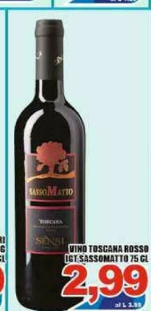 Sacoph Vino rosso offerta