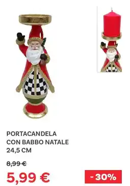 Max Factory Portacandela con babbo natale offerta