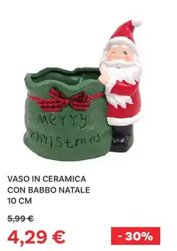 Max Factory Vaso in ceramica con babbo natale offerta