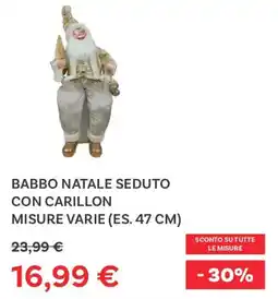 Max Factory Babbo natale seduto con carillon offerta
