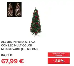 Max Factory Albero in fibra ottica con led multicolor offerta