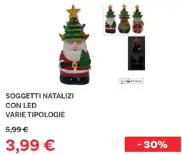 Max Factory Soggetti natalizi con LED offerta