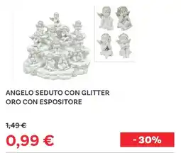 Max Factory Angelo seduto con glitter oro con espositore offerta
