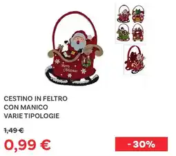 Max Factory Cestino in feltro con manico offerta
