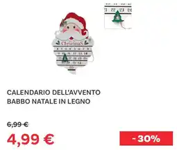 Max Factory Calendario dell'avvento babbo natale in legno offerta