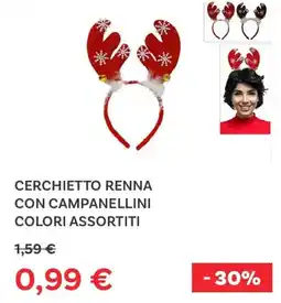 Max Factory Cerchietto renna con campanellini offerta