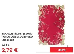 Max Factory Tovaglietta in tessuto rosso con decoro oro offerta