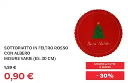 Max Factory Sottopiatto in feltro rosso con albero offerta