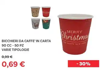 Max Factory Bicchieri da caffe' in carta offerta