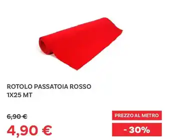 Max Factory Rotolo passatoia rosso offerta