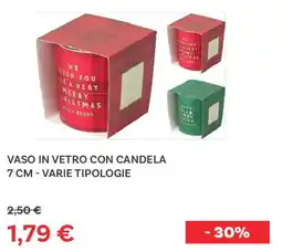 Max Factory Vaso in vetro con candela offerta