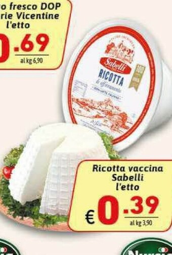 Ipercarni Ricotta offerta