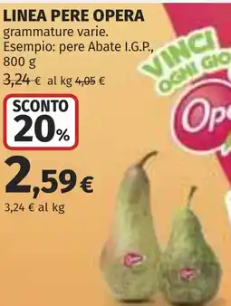 Coop Linea pere OPERA offerta