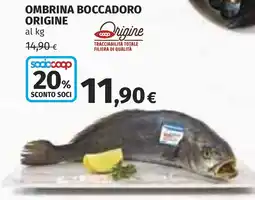 Coop Ombrina boccadoro origine offerta