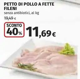 Coop Petto di pollo a fette fileni offerta