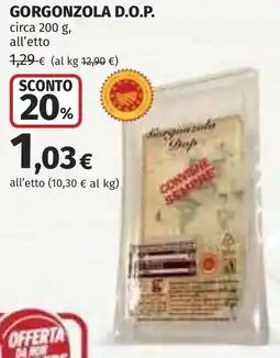 Coop Gorgonzola D.O.P. offerta