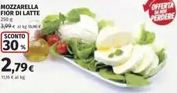Coop Mozzarella fior di latte offerta