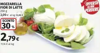 Coop Mozzarella fior di latte offerta