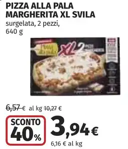 Coop Pizza alla pala margherita xl svila offerta