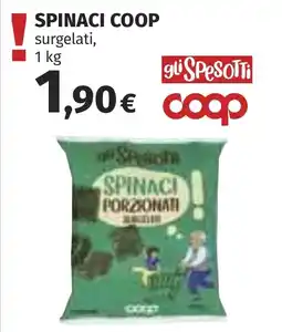 Coop Gli spesotti spinaci coop offerta