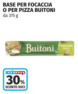 Coop Base per focaccia o per pizza BUITONI offerta