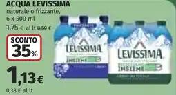 Coop Acqua levissima naturale o frizzante offerta