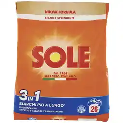 Coop DETERSIVO IN POLVERE PER LAVATRICE SOLE offerta