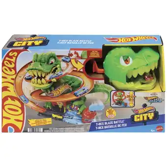 Coop HOT WHEELS CITY T-REX BATTAGLIA INFUOCATA O PISTA GARA ULTRA LANCIO offerta