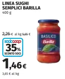 Coop Linea sughi semplici BARILLA offerta