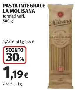 Coop Pasta integrale LA MOLISANA offerta