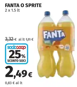 Coop Fanta o sprite offerta