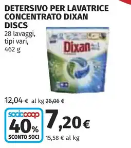 Coop Detersivo per lavatrice concentrato dixan discs offerta