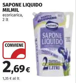 Coop Sapone liquido milmil ecoricarica offerta