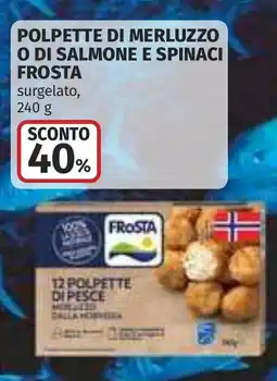 Coop Polpette di merluzzo o di salmone e spinaci FROSTA offerta