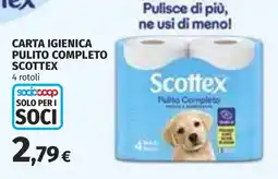 Coop Carta igienica pulito completo SCOTTEX offerta