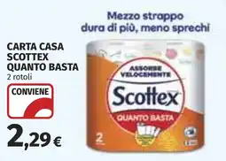 Coop Carta casa scottex quanto basta offerta