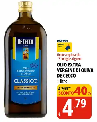 Olio extra vergine di oliva DE CECCO