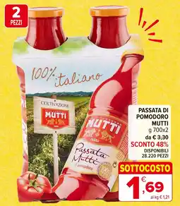 Iperal Passata di pomodoro MUTTI offerta