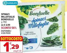 Iperal Spinaci millefoglie BONDUELLE offerta