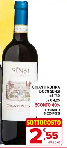 Iperal Chianti rufina DOCG SENSI offerta